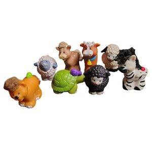 Little people animals lot includes some touch and feel